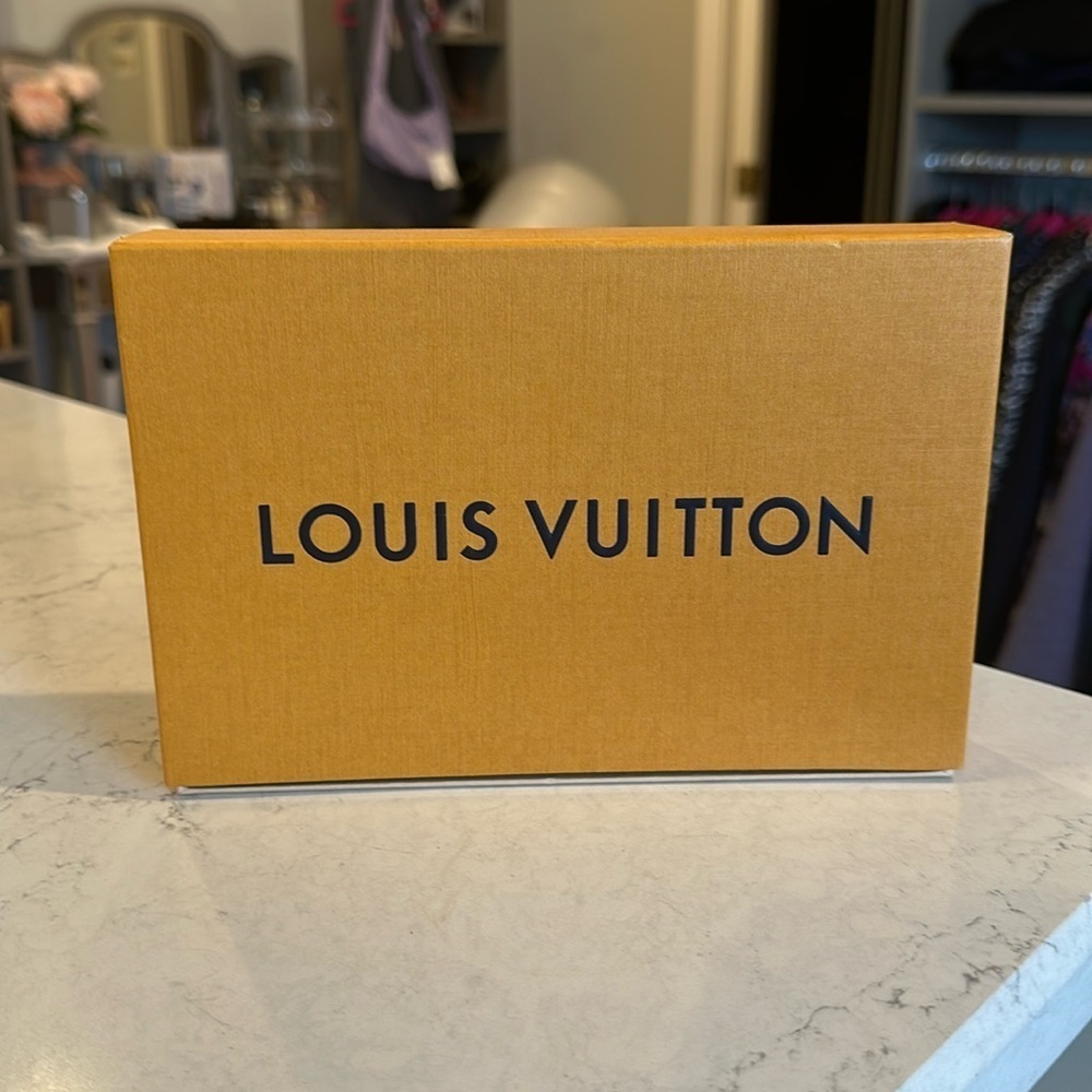 Authentic Louis Vuitton orange small storage box